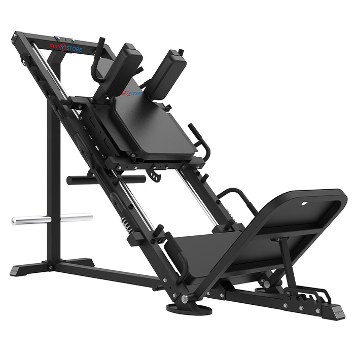 Pressa per Gambe 2 in 1 Leg Press e Hack Squat – Macchina a Dischi per Gambe e Glutei