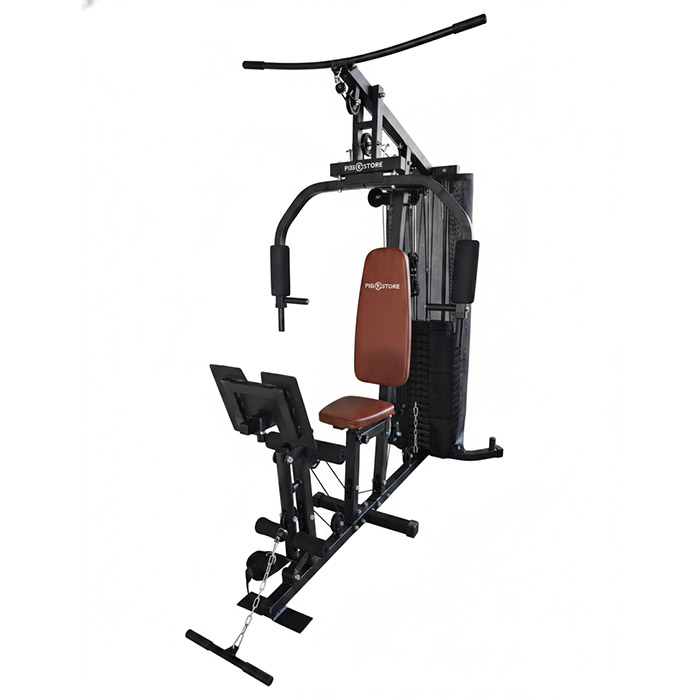 Home Gym Multifunzionale con Leg Press e Pacco Pesi da 100 kg – Palestra Multifunzione Compatta per Allenamento Completo a Casa-5