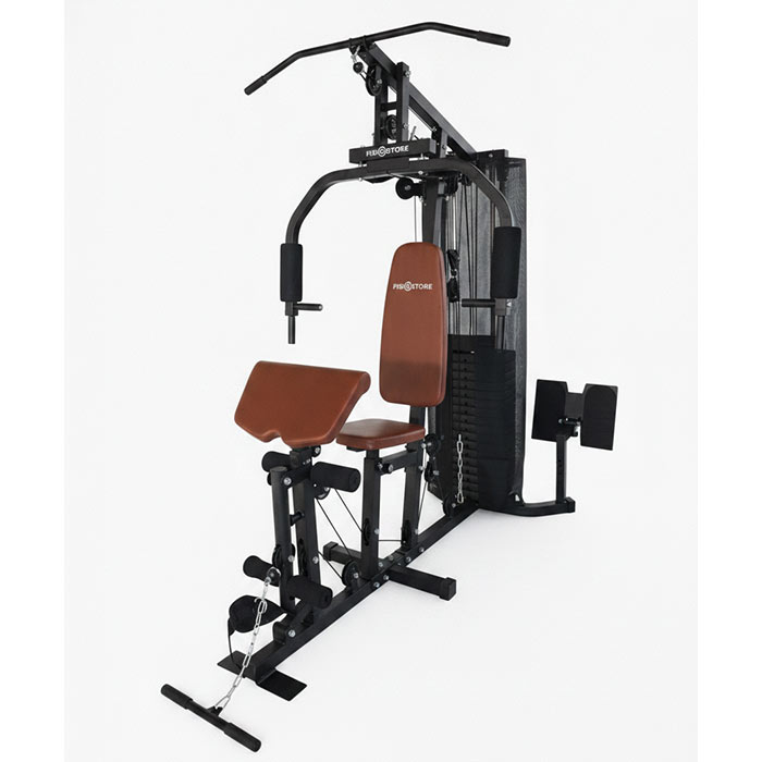 Home Gym Multifunzionale con Leg Press e Pacco Pesi da 100 kg – Palestra Multifunzione Compatta per Allenamento Completo a Casa-4