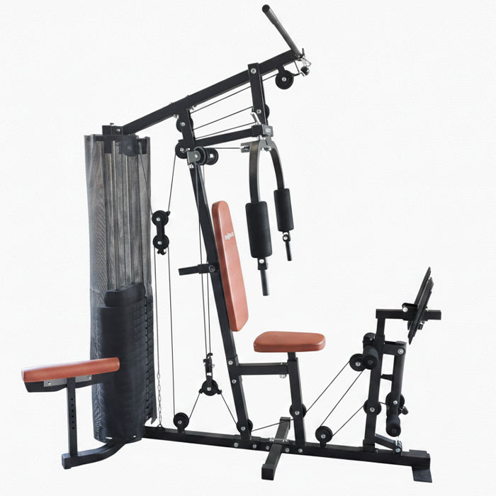 Home Gym Multifunzionale con Leg Press e Pacco Pesi da 100 kg – Palestra Multifunzione Compatta per Allenamento Completo a Casa-3